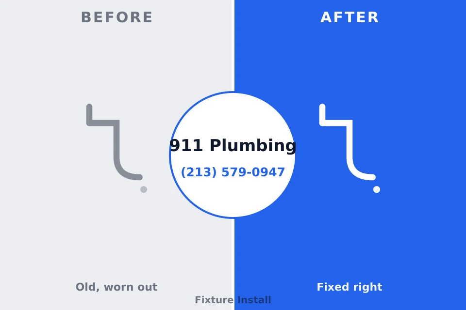 Before and after: plumbing company Sykesville, MD